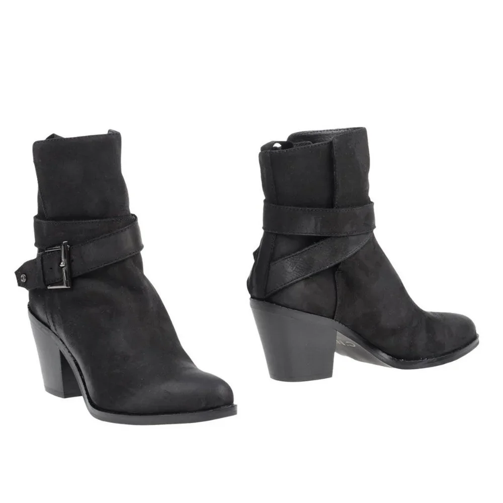 NIB $640 C'N'C Costume National Italy nubuck leather boots. IT‎ 38 US 7